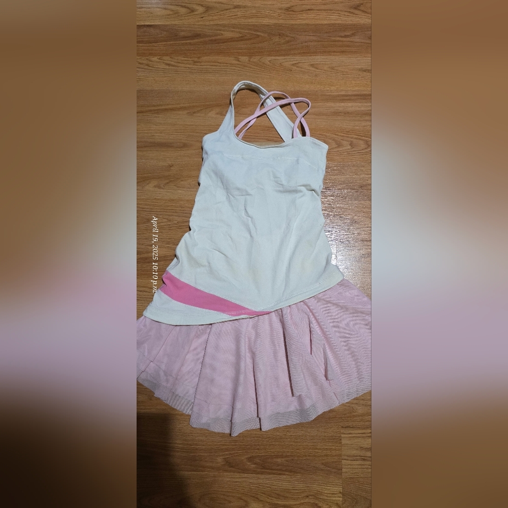 Lululemon Pink and White Dress